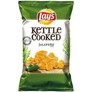 Lays Kettle Cooked Potato Chips Jalapeno