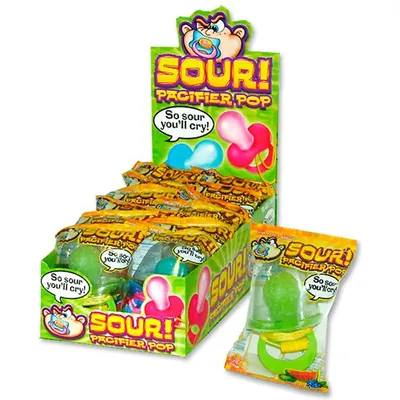Flix Sour Pacifier Pop Lollipop 0.8oz Unit Unit