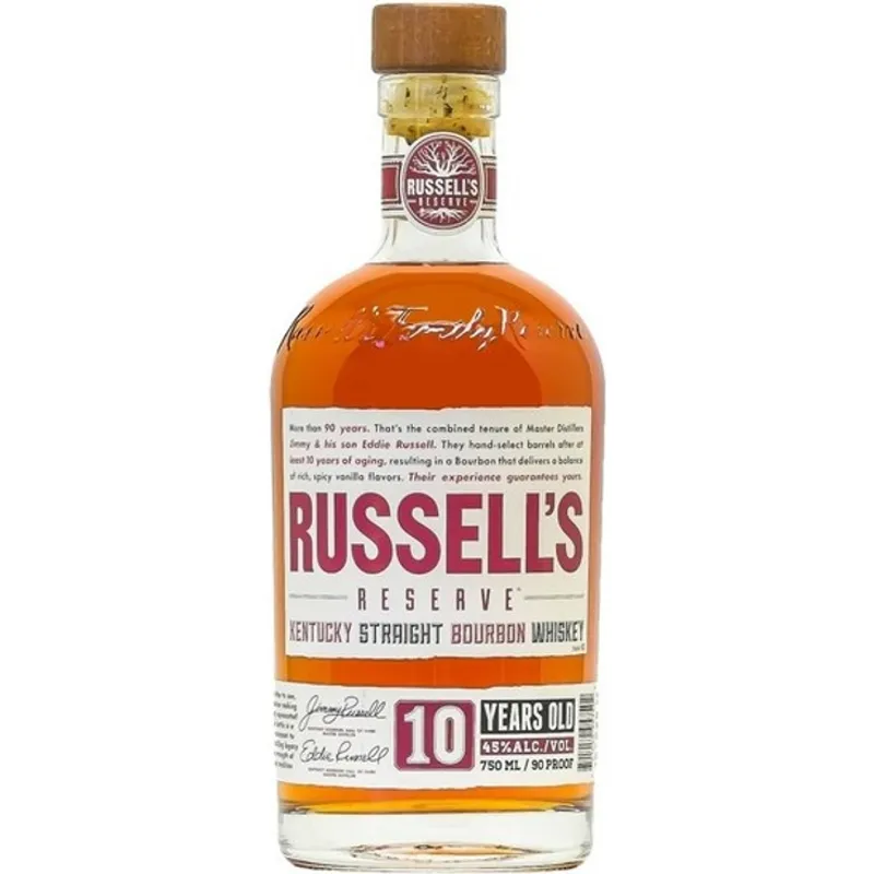Russells Reserve Kentucky Straight Bourbon Whiskey 10 Year view 1