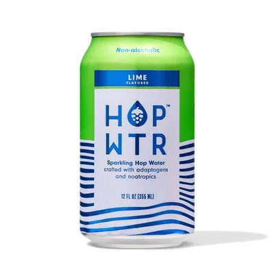HOP WTR Lime 12 oz Can