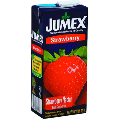 Jumex Strawberry Nectar From Concentrate 33.8 Fl. Aseptic Pack 1oz