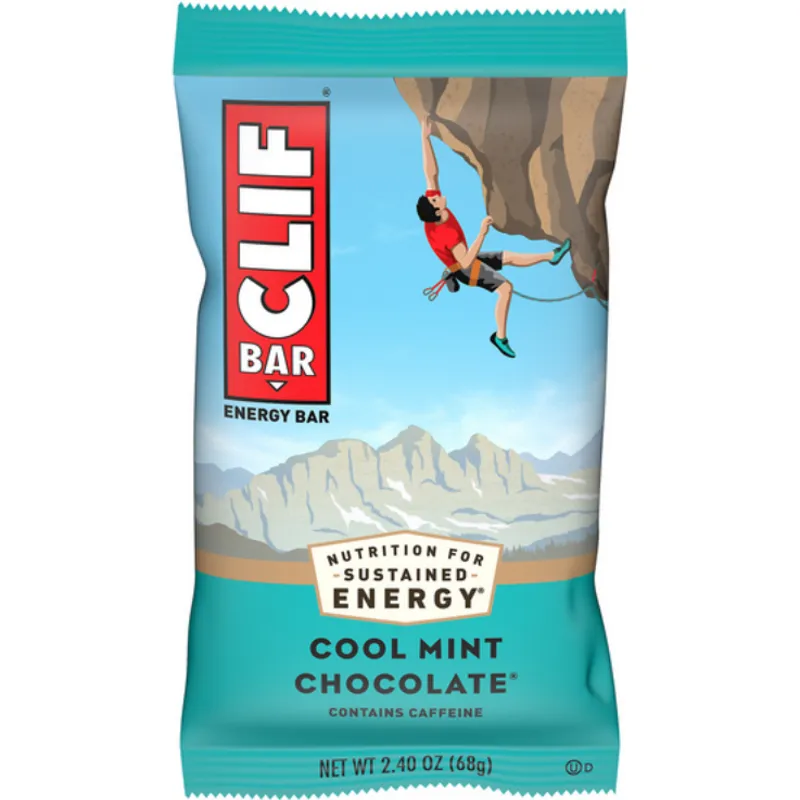 Clif Bar Energy Bar Cool Mint Chocolate Organic Rolled Oats contains Caffeine view 1