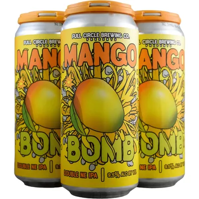 Full Circle Peach Bomb New England IIPA 4 Pack 16oz Cans 9.5% ABV