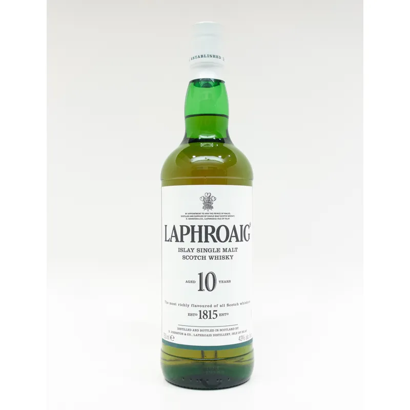 Laphroaig 10 Year Old Single Malt Scotch Whisky view 1