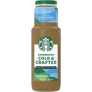 Starbucks Cold Crafted Splash Milk & Vanilla Coffee Drink