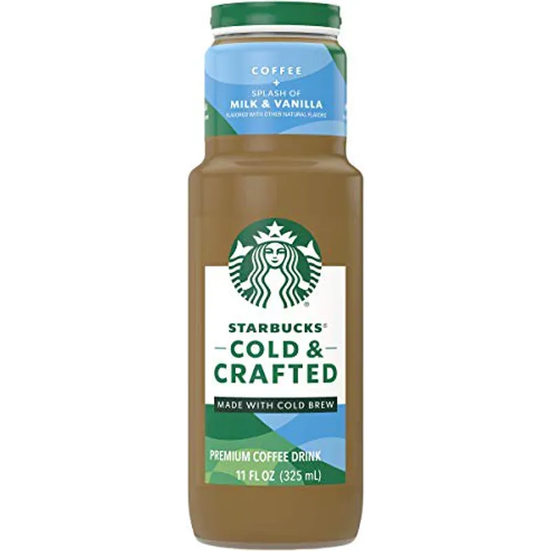 Starbucks Cold Crafted Splash Milk & Vanilla Coffee Drink view 1
