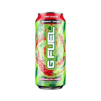 G Fuel Watermelon Limeade Energy Drink 16 oz Can