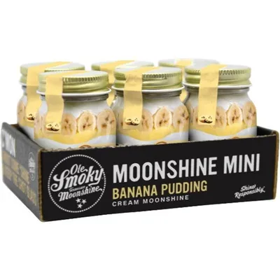 Ole Smoky Banana Pudding Cream Moonshine 6 Pack 50ml