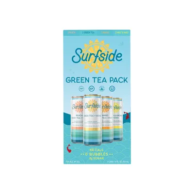 Surfside Green Tea Variety Pack 8pk 12oz Cans