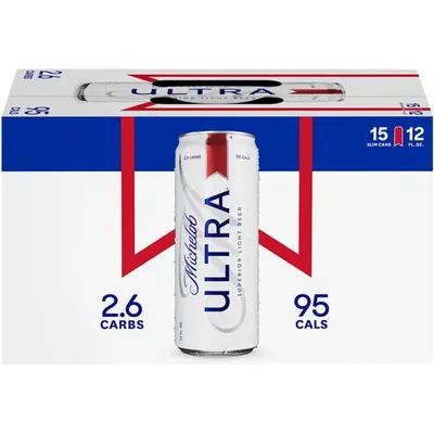 Michelob Ultra 15x 12oz Cans