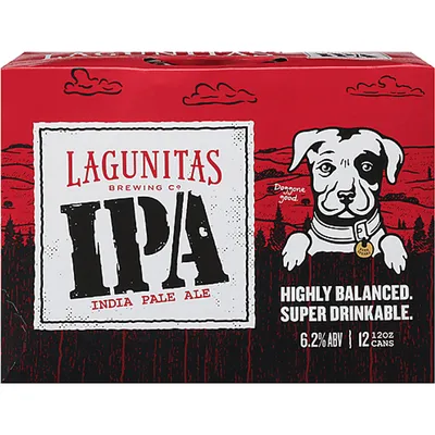 Lagunitas IPA 12 Pack 12oz Cans 6.2% ABV