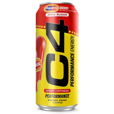 C4 Performance Energy Zero Sugar Cherry Popsicle Energy Drink