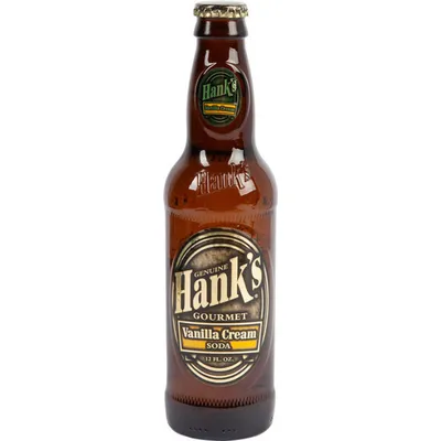 Hank's Premium Vanilla Cream Soda 12oz Bottle