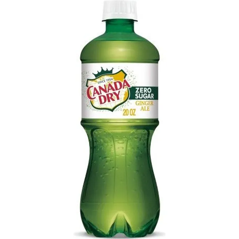 Canada Dry Zero Sugar Ginger Ale Soda view 1