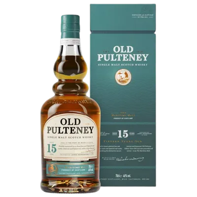 Old Pulteney 15 Year Old Single Malt Scotch 750ml Bottle