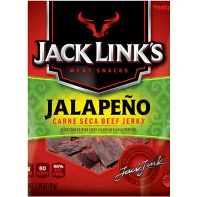Jack Link's Meat Snacks Beef Jerky Jalapeno Carne Seca 2.85 oz Box
