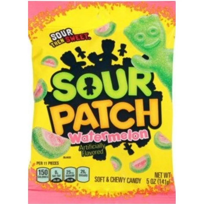 Sour Patch Soft & Chewy Candy Sour Then Sweet Watermelon view 1