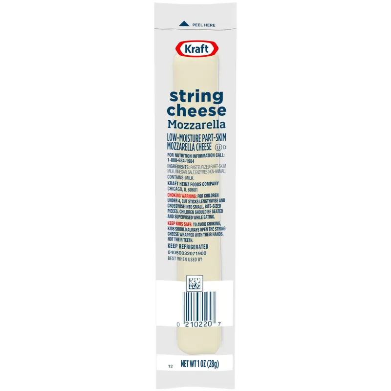 Kraft Mozzarella String Cheese view 1
