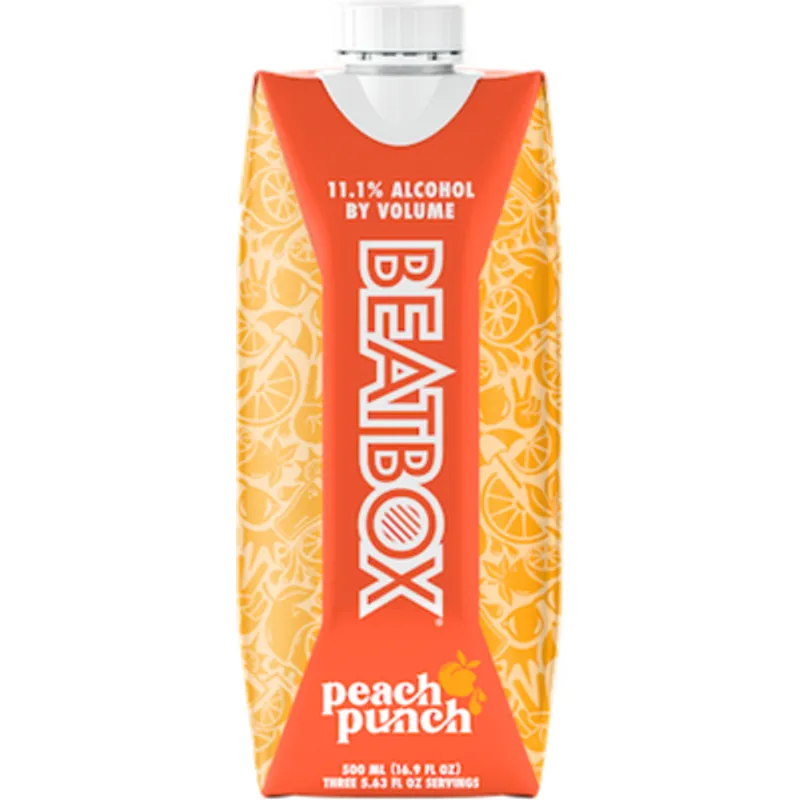 BeatBox Beverages Peach Punch Carton view 1