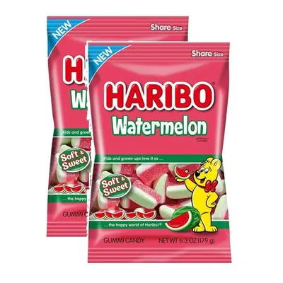 Haribo Watermelon Gummi Candy 6.3 oz Bag