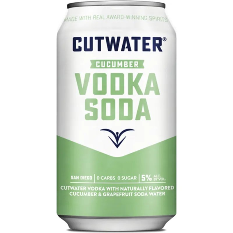 Cutwater Cucumber Vodka Soda view 1