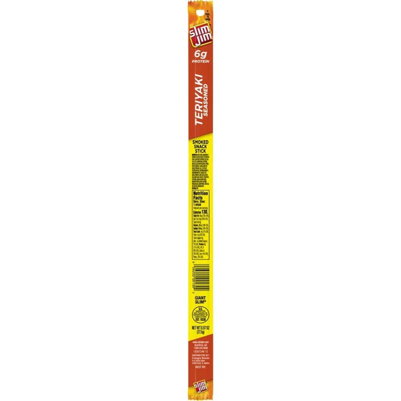 Slim Jim Teriyaki Giant Snack Stick view 1
