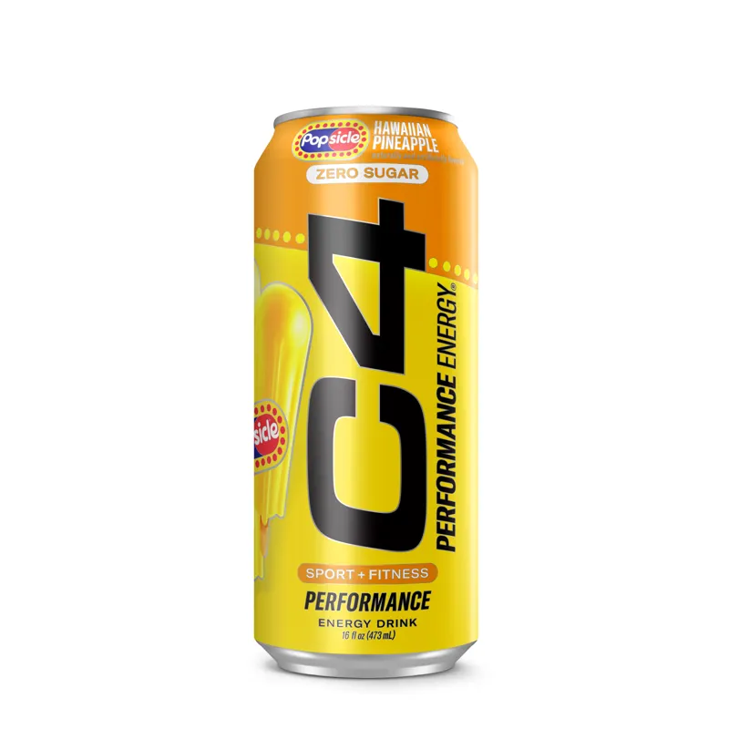 C4 Energy Drink Hawaiian Pineapple Popsicle Zero Sugar view 1