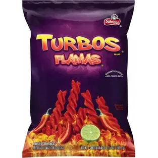 Sabritas Turbos Flamas Flavored Corn Snacks