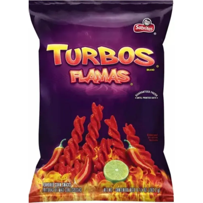 Sabritas Turbos Flamas Flavored Corn Snacks view 1