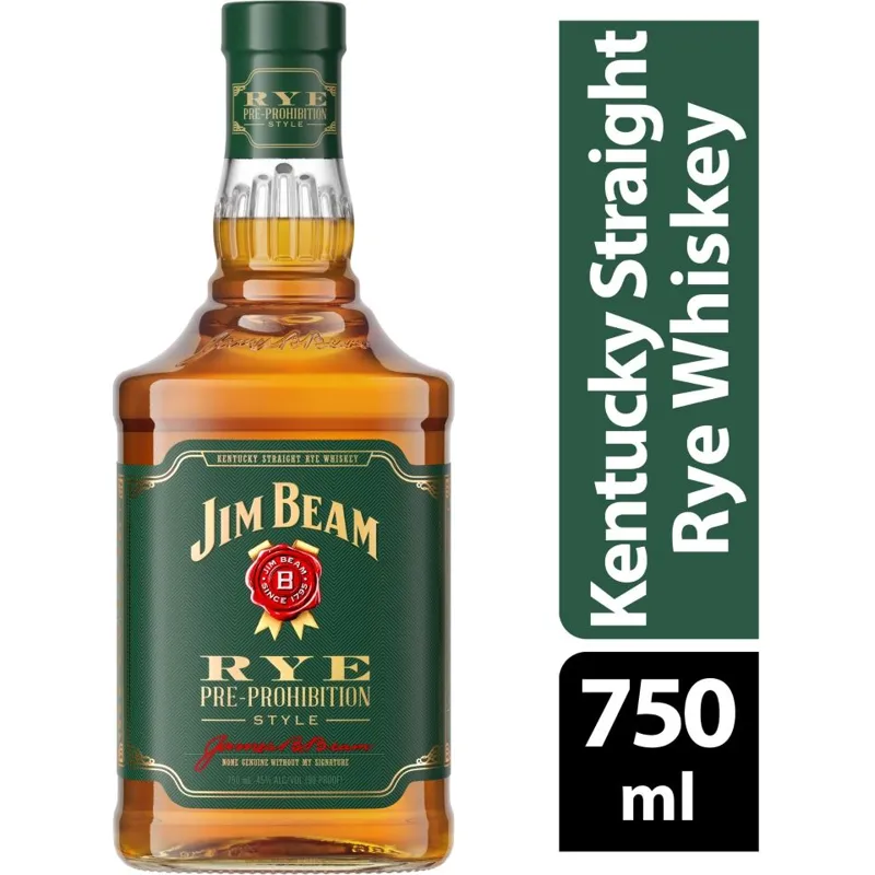 Jim Beam Kentucky Straight Rye Whiskey view 1