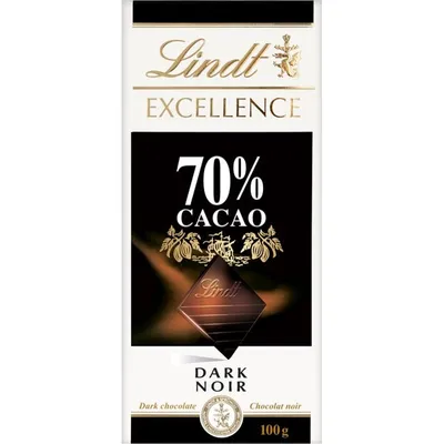 Lindt Excellence Bar 70% Cocoa 2oz Count