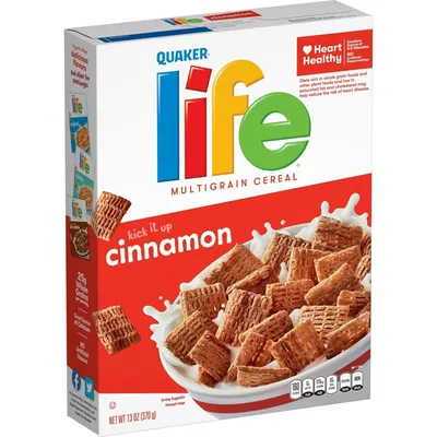 Quaker Cinnamon Life Cereal 13 oz Box