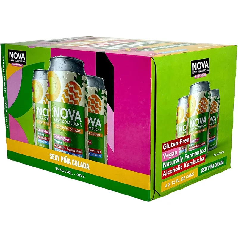 Nova Kombucha Pina Colada view 1