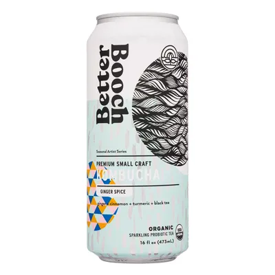Better Booch Ginger Spice Kombucha 16 oz Can