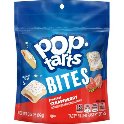 Kellogg's Pop-Tarts Bites Frosted Strawberry 3.5 oz Bag
