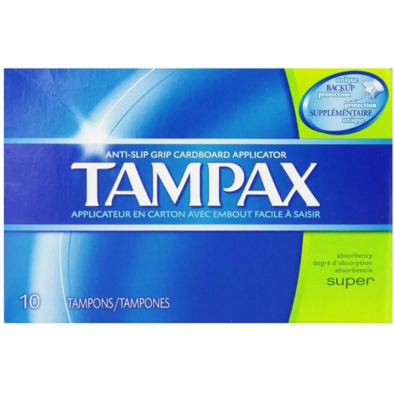 Tampax Super Tampons Cardboard Applicator view 1