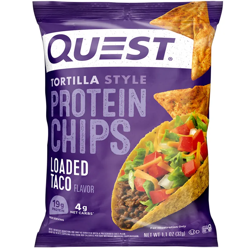 Quest Nutrition Tortilla Style Protein Chips Loaded Taco view 1