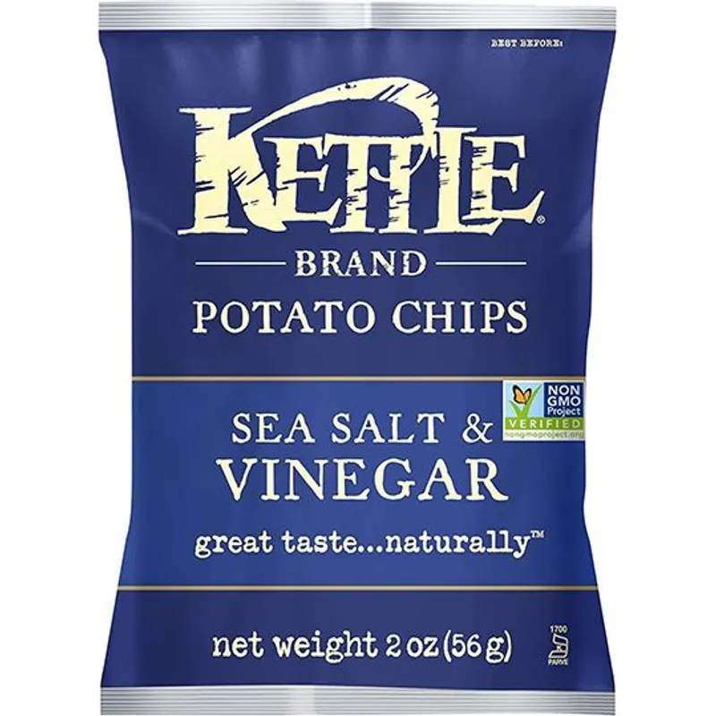 Kettle Brand Sea Salt & Vinegar Potato Chips view 1