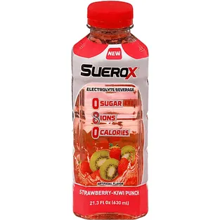 SueroX Electrolyte Strawberry-Kiwi Punch Beverage Plastic