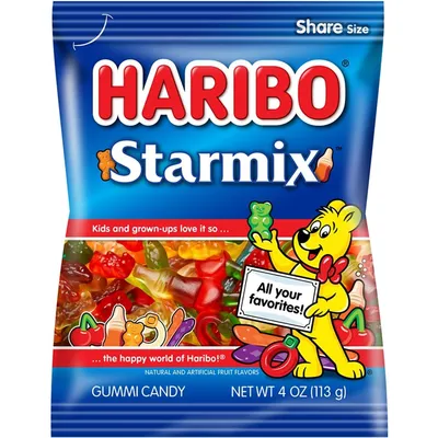 Haribo Starmix Gummi Candy 4oz Bag
