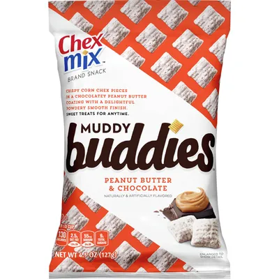 Chex Mix Muddy Buddies Snack Peanut Butter & Chocolate 4.5 oz Bag