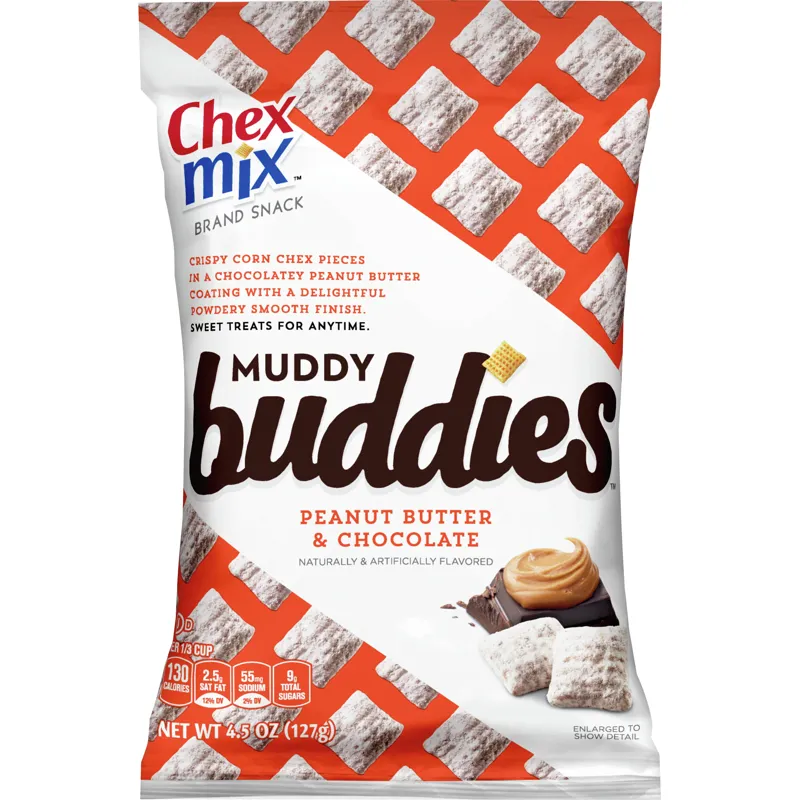 Chex Mix Muddy Buddies Snack Peanut Butter & Chocolate view 1