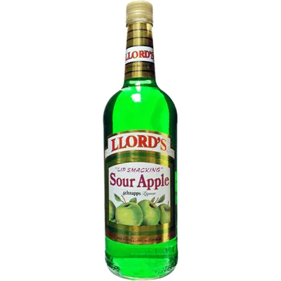 Llord's Sour Apple Schnapps 1L Bottle