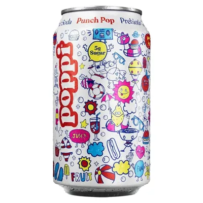 Poppi Punch Pop 12 oz Can