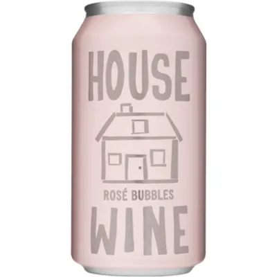 House Wine Rose Bubbles Rose Blend Aluminium Can 375mL