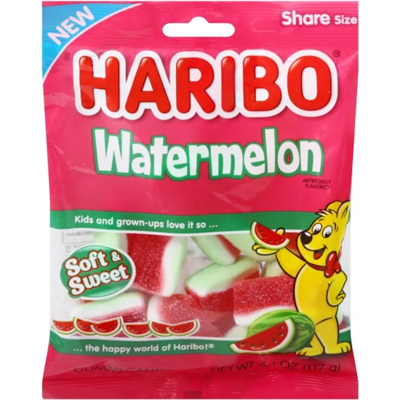 Haribo Watermelon Gummi Candy Bag view 1