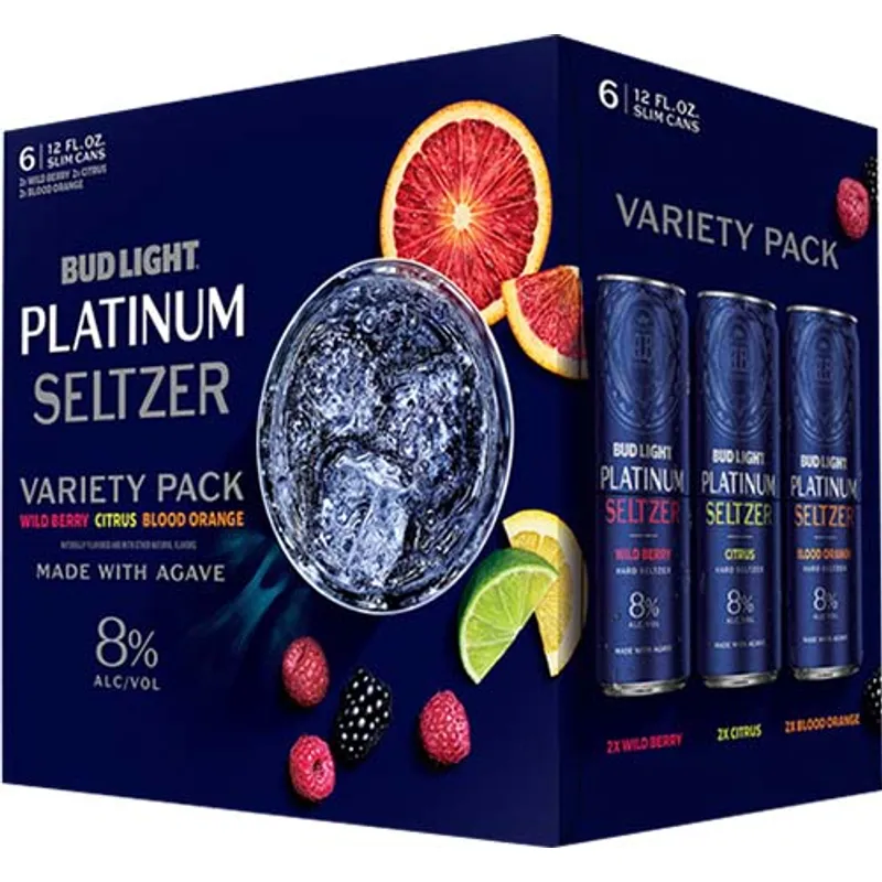 Bud Light Platinum Seltzer Variety Box view 1