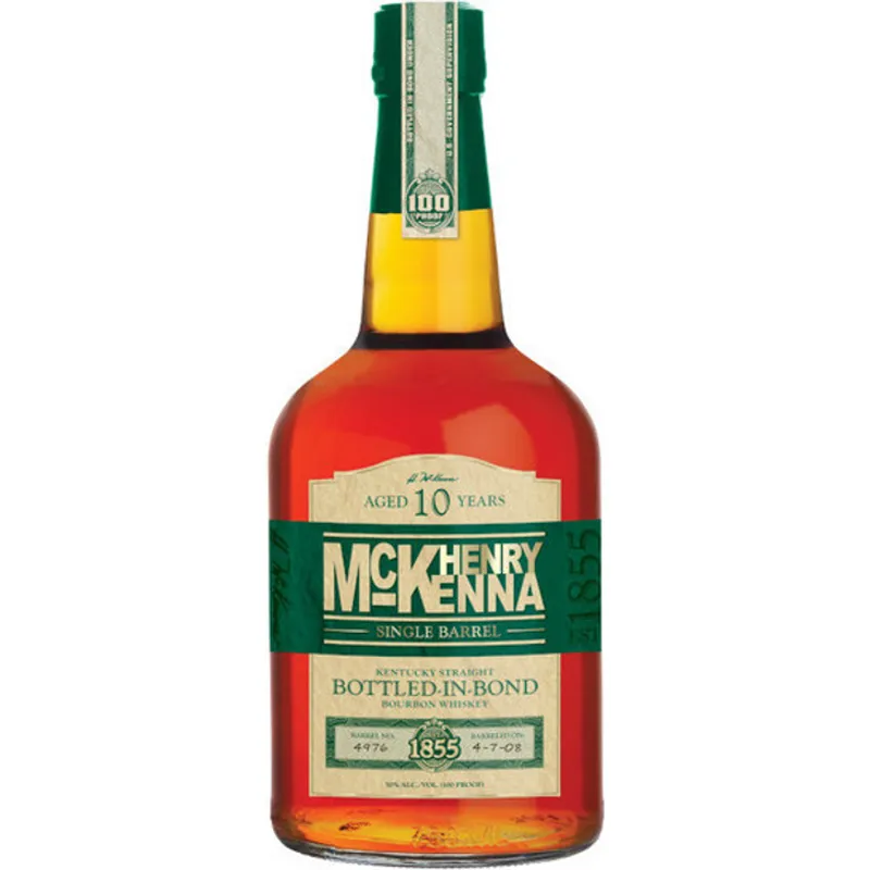 Henry McKenna Single Barrel Kentucky Straight Bourbon Whiskey Bottled-in-Bond view 1
