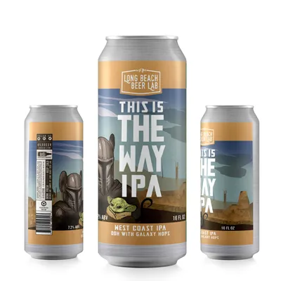 Long Beach Beer Lab This Is The Way IPA 4 Pack 16 oz Cans