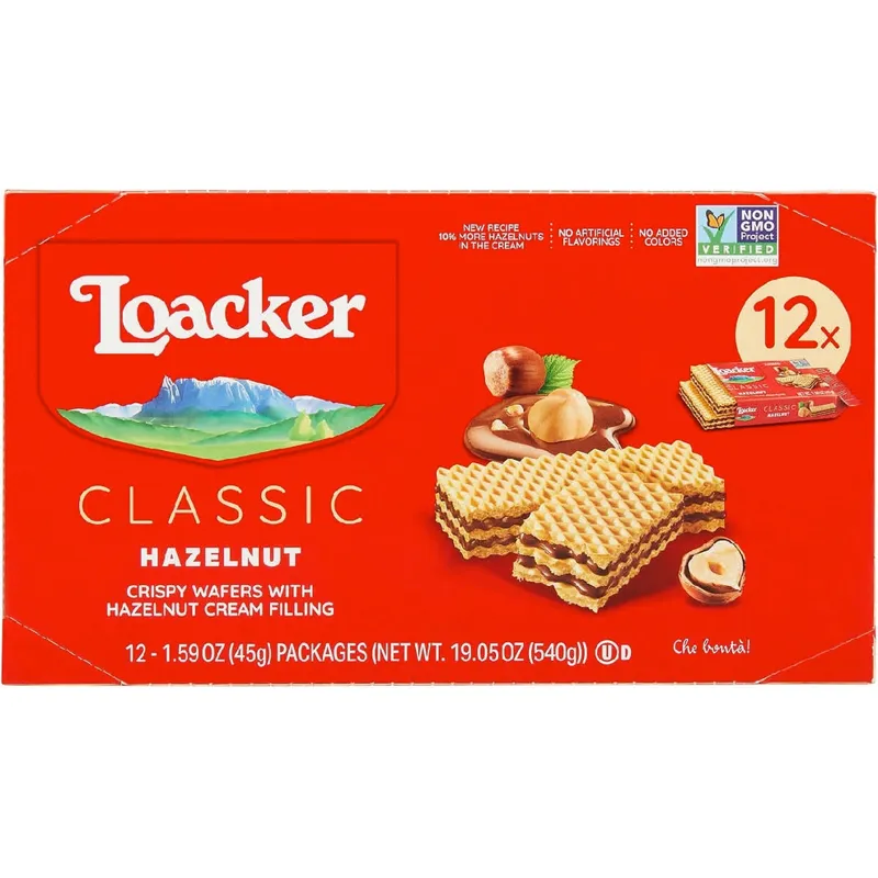 Loacker Crispy Wafers With Hazelnut Filling view 1